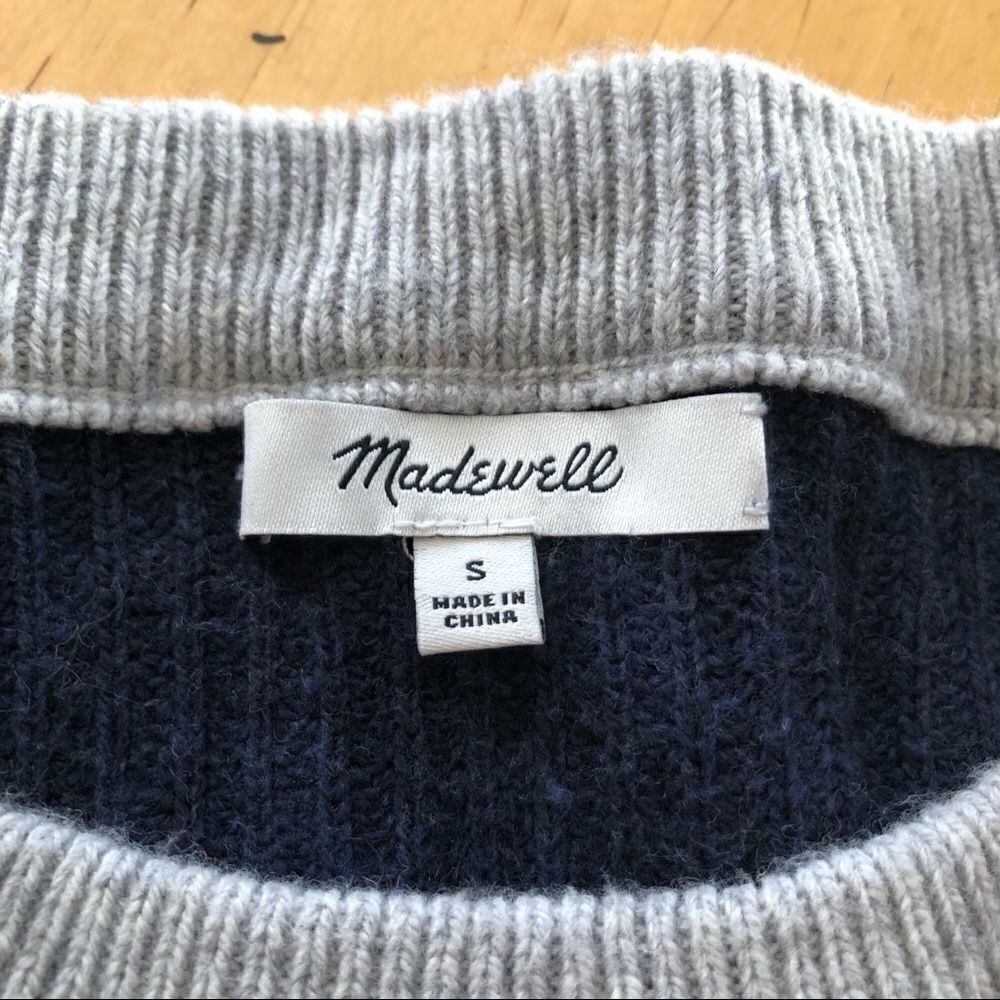 Madewell Boxy Harper Rib Knit Pullover Size Small - Picture 10 of 12